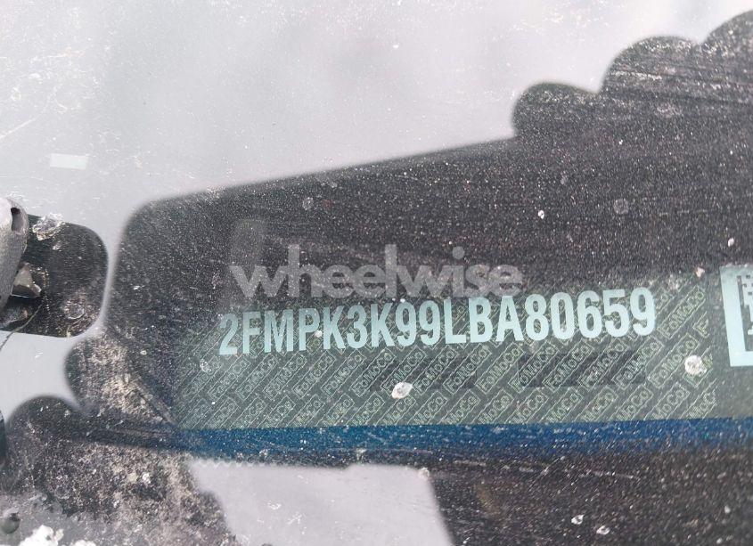 Photo 9 of 2020 Ford Edge TITANIUM (VIN 2FMPK3K99LBA80659)