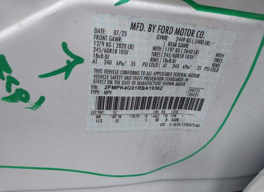 Photo 4 of 2024 Ford Edge SE (VIN 2FMPK4G91RBA19362)