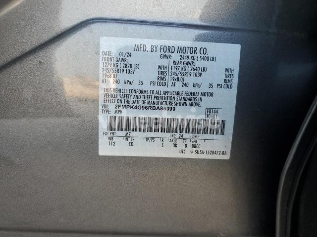Photo 3 of 2024 FORD EDGE SE N/A (VIN 2FMPK4G96RBA86099)
