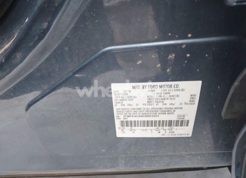 Photo 9 of 2019 Ford Edge SE (VIN 2FMPK4G98KBB03023)