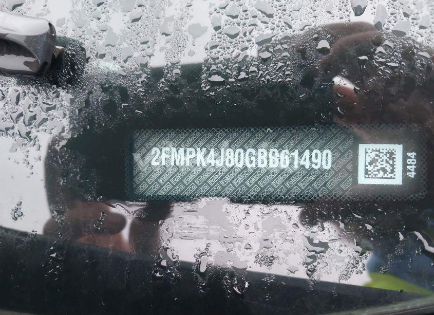 Photo 9 of 2016 Ford Edge SEL (VIN 2FMPK4J80GBB61490)