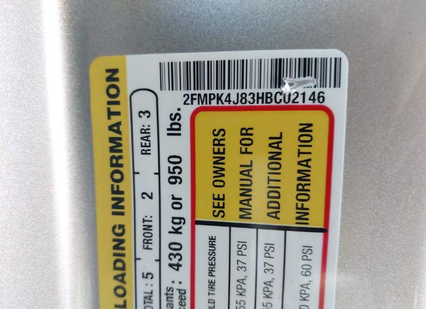 Photo 9 of 2017 Ford Edge SEL (VIN 2FMPK4J83HBC02146)