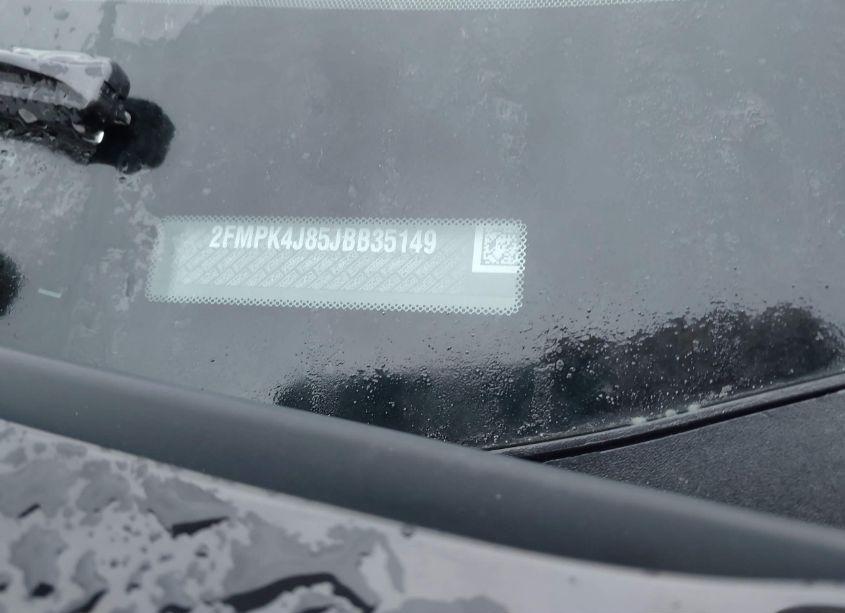 Photo 9 of 2018 Ford Edge SEL (VIN 2FMPK4J85JBB35149)