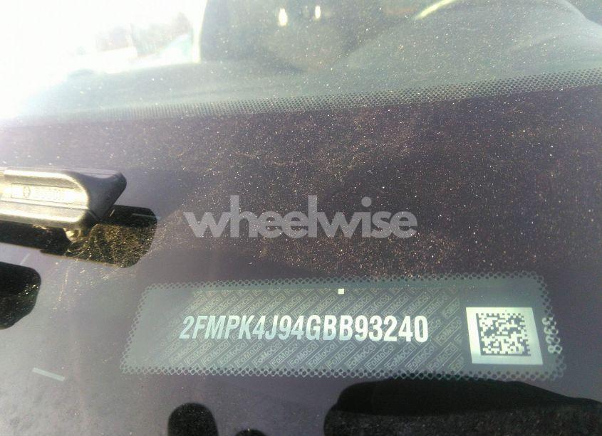 Photo 9 of 2016 Ford Edge SEL (VIN 2FMPK4J94GBB93240)