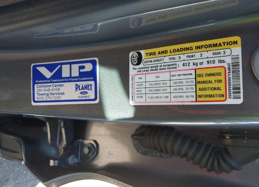 Photo 9 of 2022 Ford Edge ST-LINE (VIN 2FMPK4J96NBA88860)