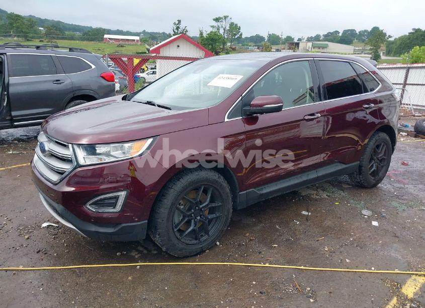 Photo 2 of 2017 Ford Edge TITANIUM (VIN 2FMPK4K87HBB26400)