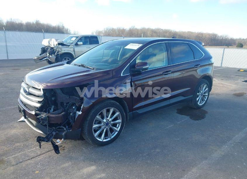 Photo 2 of 2017 Ford Edge TITANIUM (VIN 2FMPK4K87HBC61229)