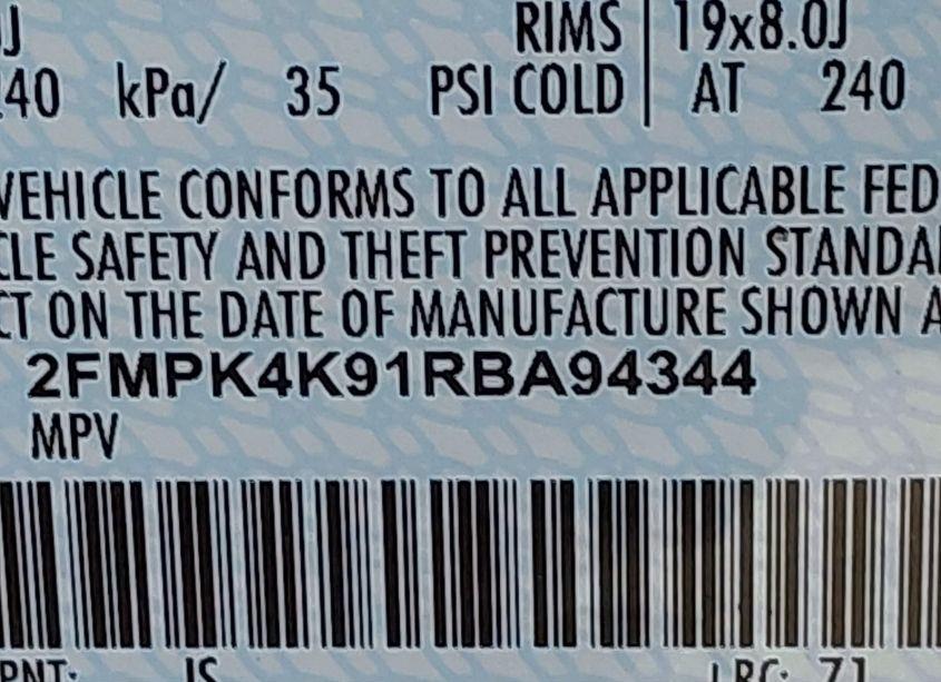 Photo 9 of 2024 Ford Edge TITANIUM (VIN 2FMPK4K91RBA94344)