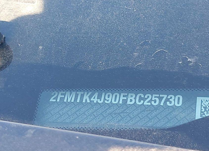 Photo 9 of 2015 Ford Edge SEL (VIN 2FMTK4J90FBC25730)