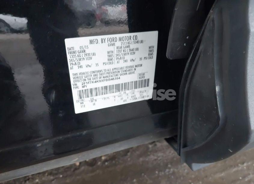 Photo 9 of 2015 Ford Edge TITANIUM (VIN 2FMTK4K9XFBB48394)