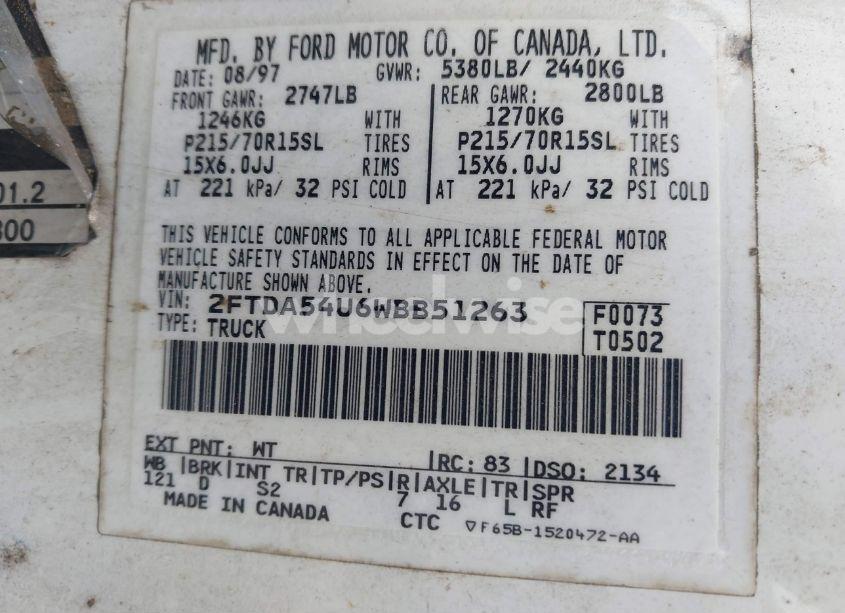 Photo 9 of 1998 Ford Windstar STANDARD (VIN 2FTDA54U6WBB51263)