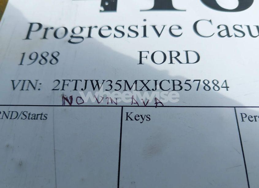 Photo 9 of 1988 Ford F350 (VIN 2FTJW35MXJCB57884)