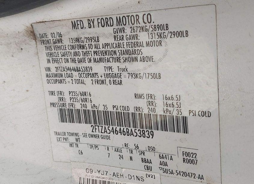 Photo 9 of 2006 Ford Freestar (VIN 2FTZA54646BA53839)