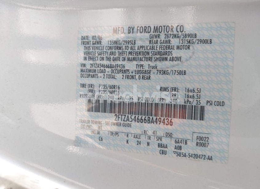 Photo 9 of 2006 Ford Freestar (VIN 2FTZA54666BA49436)