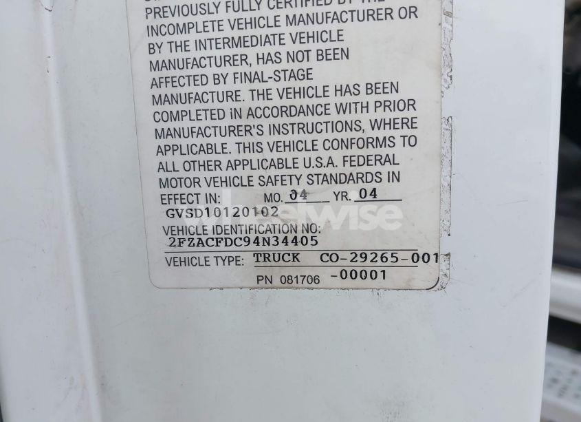 Photo 8 of 2004 Sterling Truck ACTERRA (VIN 2FZACFDC94AN34405)