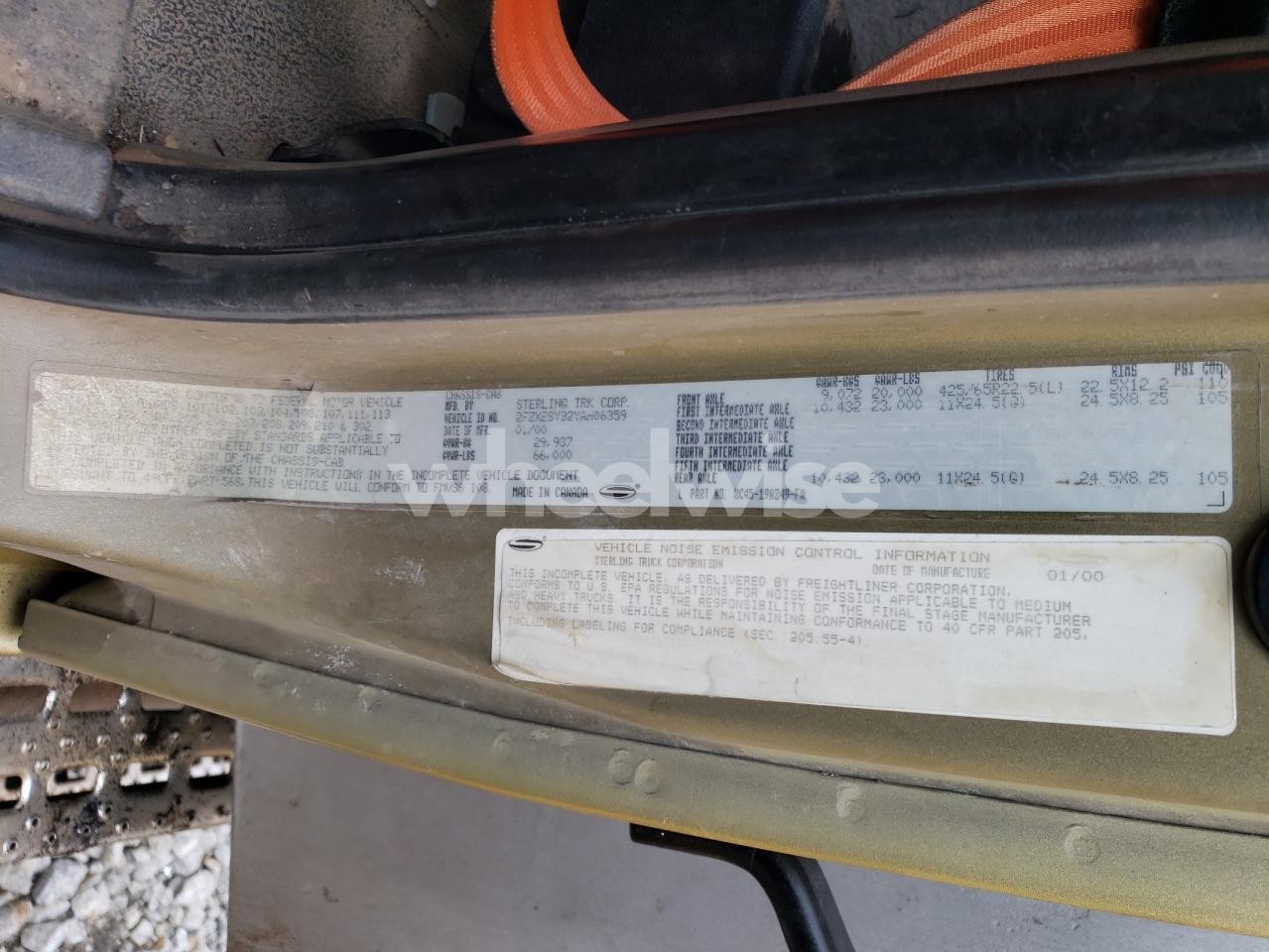 Photo 10 of 2000 STERLING L9500 DUMP TRUCK N/A (VIN 2FZXESYB2YAH06359)