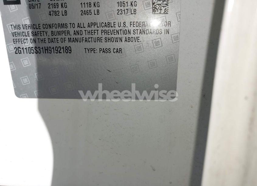 Photo 9 of 2017 Chevrolet Impala 1LT (VIN 2G1105S31H9192189)