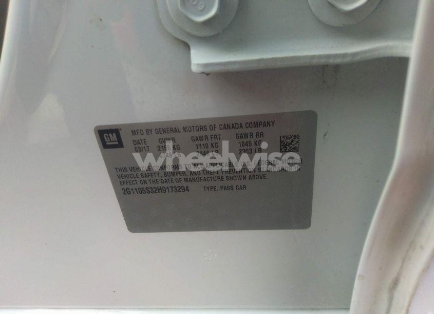 Photo 9 of 2017 Chevrolet Impala 1LT (VIN 2G1105S32H9173294)