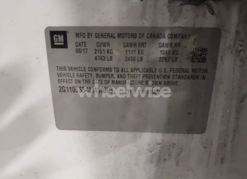 Photo 9 of 2018 Chevrolet Impala 1LT (VIN 2G1105S34J9110803)