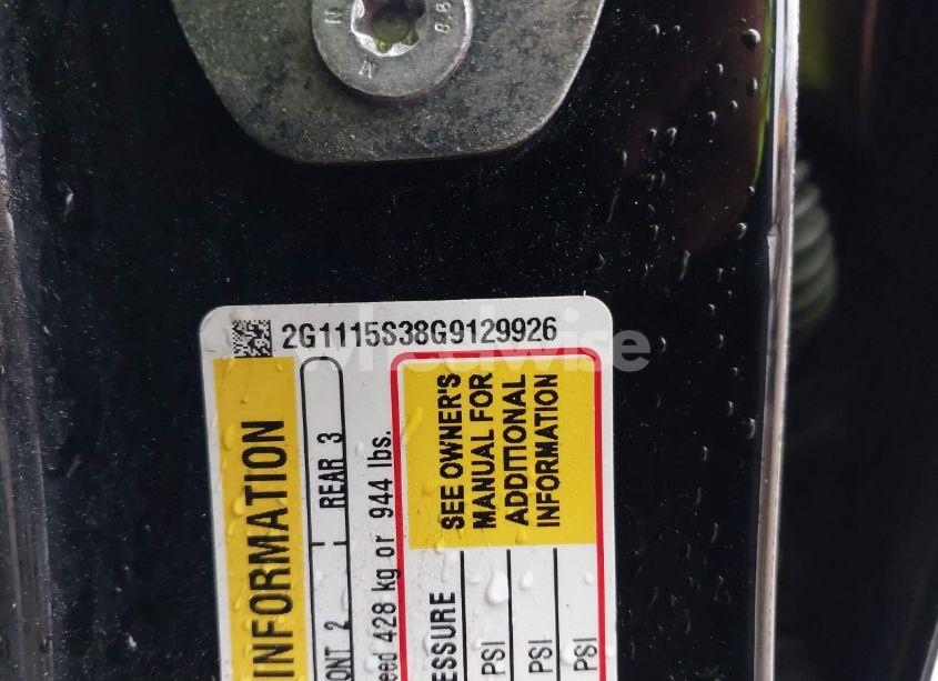 Photo 9 of 2016 Chevrolet Impala 2LT (VIN 2G1115S38G9129926)