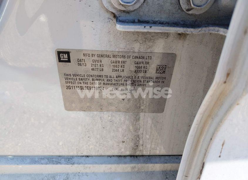 Photo 9 of 2014 Chevrolet Impala 1LT (VIN 2G1115SL0E9119324)