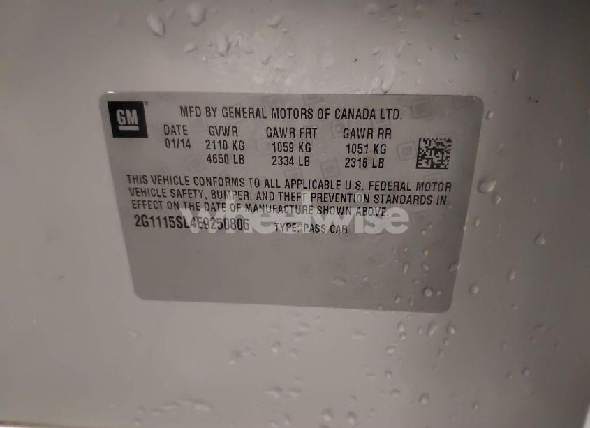 Photo 9 of 2014 Chevrolet Impala 1LT (VIN 2G1115SL4E9250806)