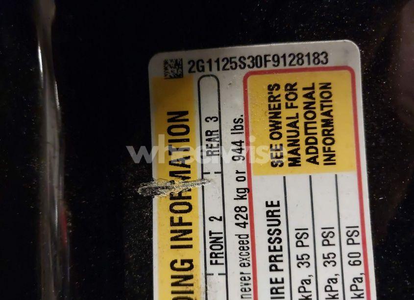 Photo 9 of 2015 Chevrolet Impala 2LT (VIN 2G1125S30F9128183)