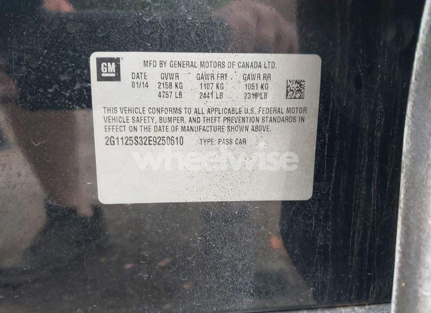 Photo 9 of 2014 Chevrolet Impala 2LT (VIN 2G1125S32E9250610)