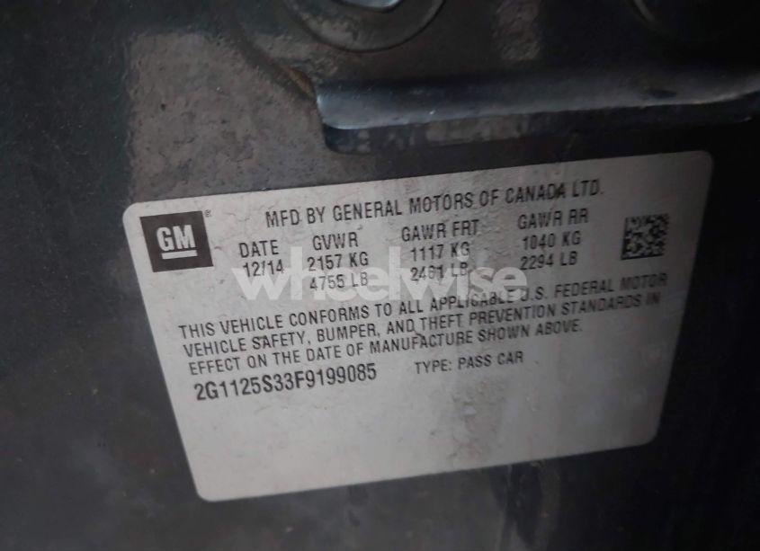 Photo 9 of 2015 Chevrolet Impala 2LT (VIN 2G1125S33F9199085)