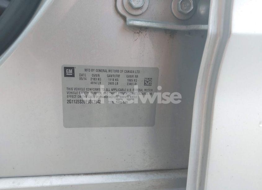 Photo 9 of 2014 Chevrolet Impala 2LT (VIN 2G1125S39E9313542)