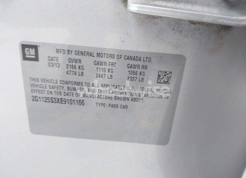 Photo 9 of 2014 Chevrolet Impala 2LT (VIN 2G1125S3XE9101166)