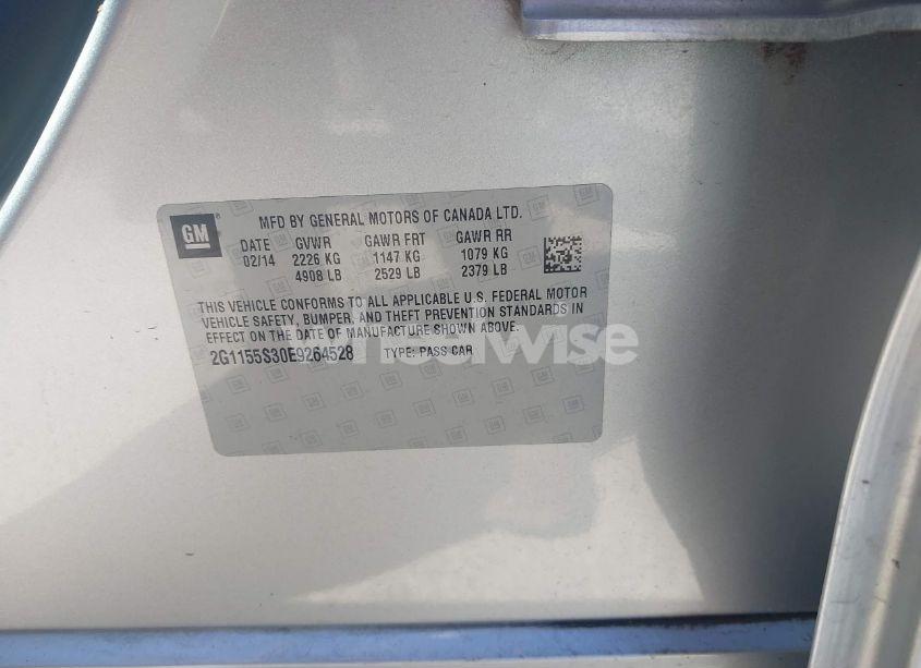 Photo 9 of 2014 Chevrolet Impala 2LZ (VIN 2G1155S30E9264528)