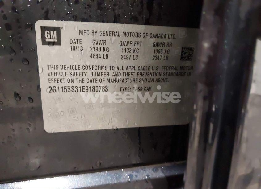 Photo 9 of 2014 Chevrolet Impala 2LZ (VIN 2G1155S31E9180783)