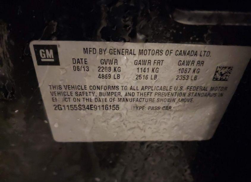 Photo 9 of 2014 Chevrolet Impala 2LZ (VIN 2G1155S34E9116155)