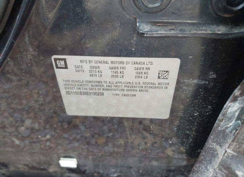 Photo 9 of 2014 Chevrolet Impala 2LZ (VIN 2G1155S38E9105238)