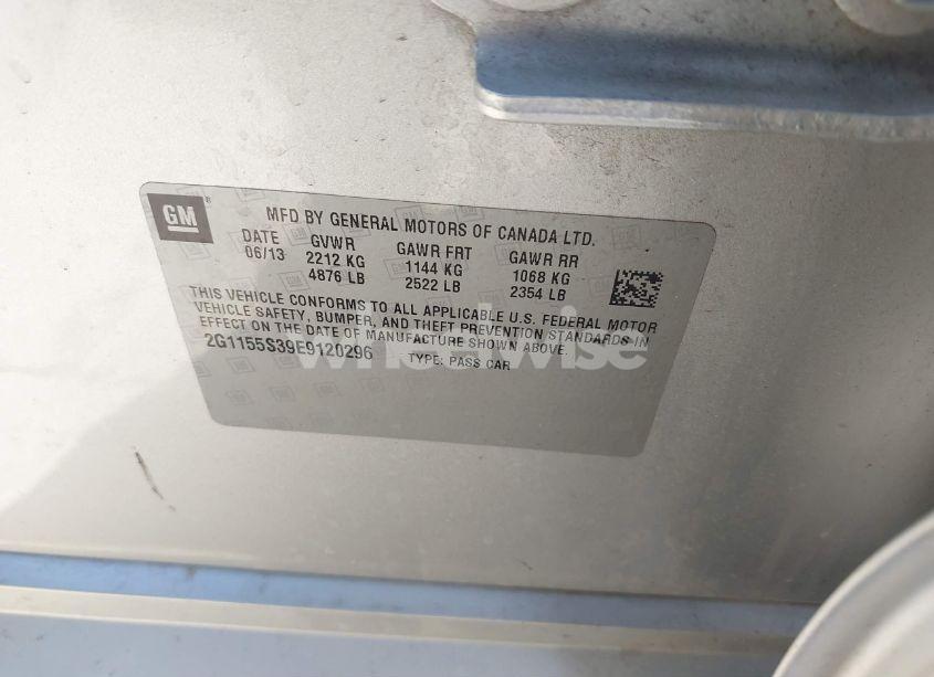 Photo 9 of 2014 Chevrolet Impala 2LZ (VIN 2G1155S39E9120296)