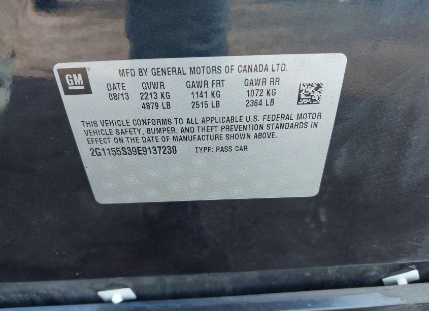Photo 9 of 2014 Chevrolet Impala 2LZ (VIN 2G1155S39E9137230)