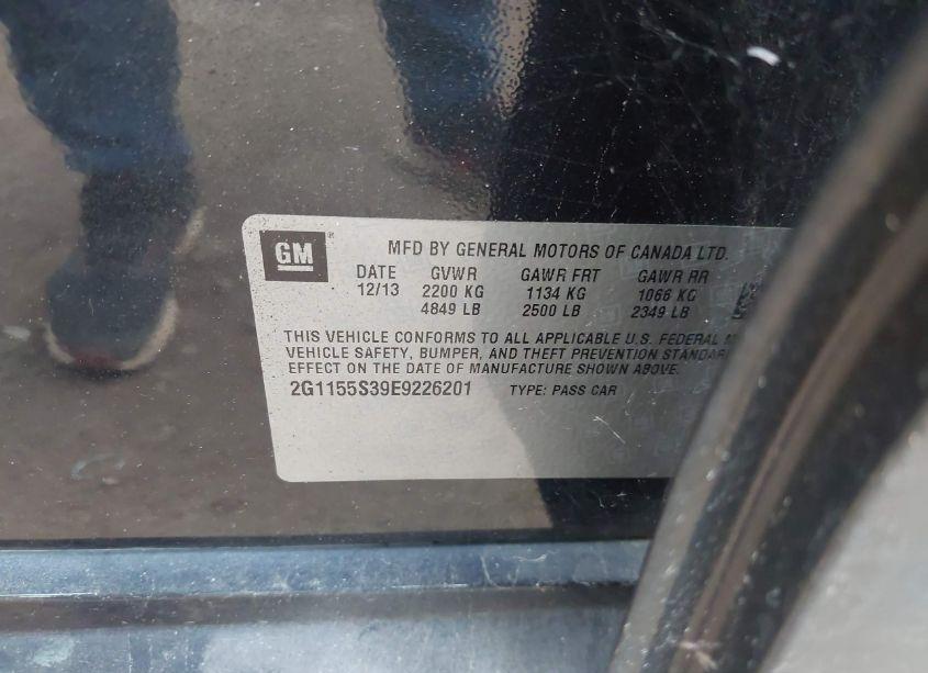 Photo 9 of 2014 Chevrolet Impala 2LZ (VIN 2G1155S39E9226201)