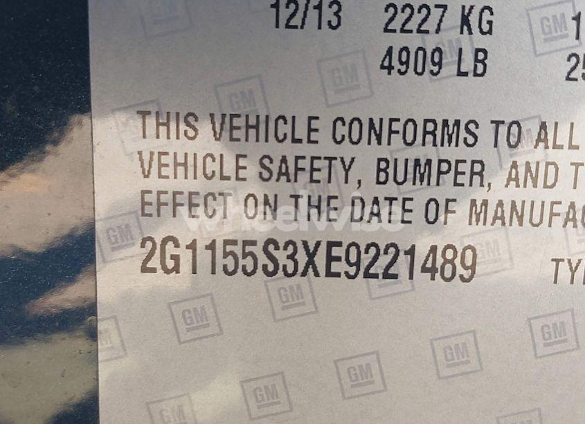 Photo 9 of 2014 Chevrolet Impala 2LZ (VIN 2G1155S3XE9221489)