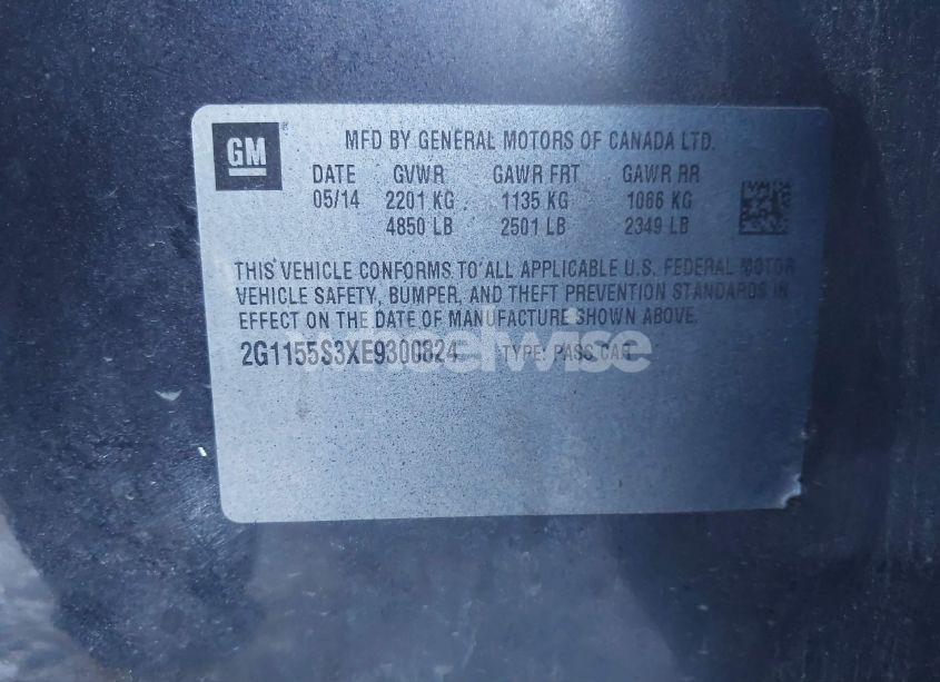 Photo 9 of 2014 Chevrolet Impala 2LZ (VIN 2G1155S3XE9300824)