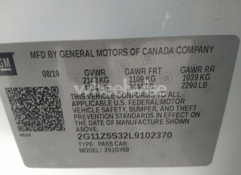 Photo 9 of 2020 Chevrolet Impala FWD LT (VIN 2G11Z5S32L9102370)