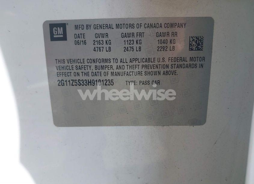 Photo 9 of 2017 Chevrolet Impala LS (VIN 2G11Z5S33H9101235)