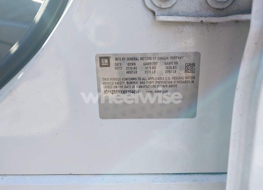 Photo 9 of 2017 Chevrolet Impala LS (VIN 2G11Z5SAXH9194494)