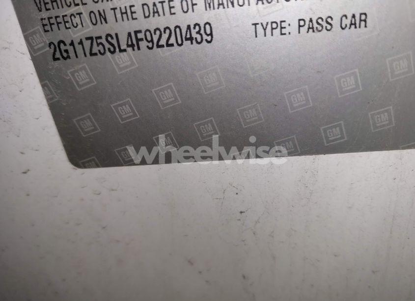 Photo 9 of 2015 Chevrolet Impala LS (VIN 2G11Z5SL4F9220439)