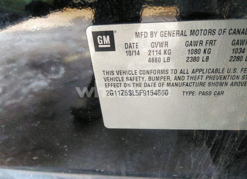 Photo 9 of 2015 Chevrolet Impala LS (VIN 2G11Z5SL5F9154600)