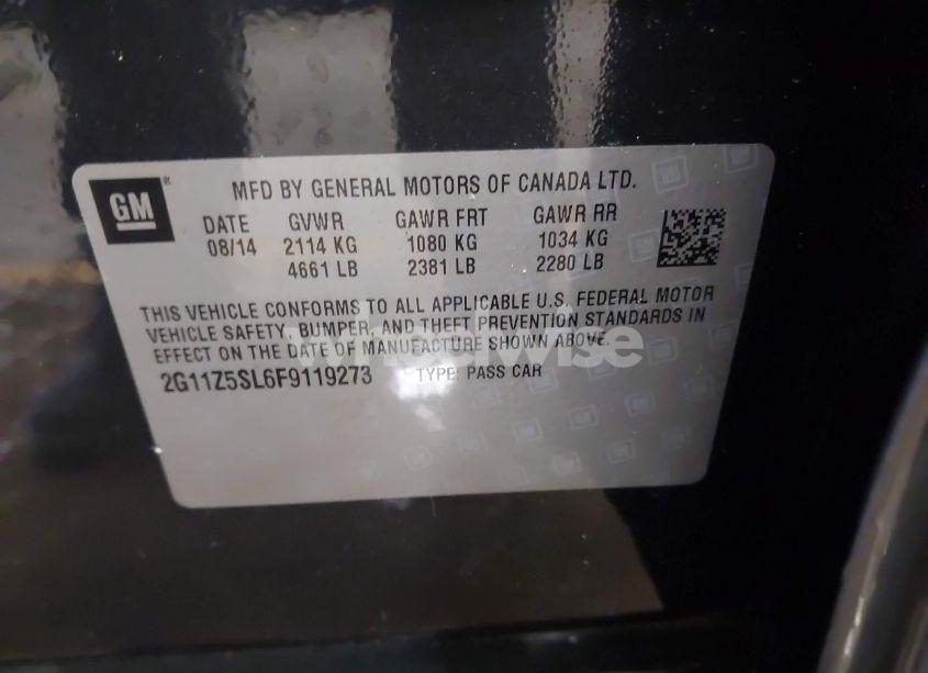 Photo 9 of 2015 Chevrolet Impala LS (VIN 2G11Z5SL6F9119273)