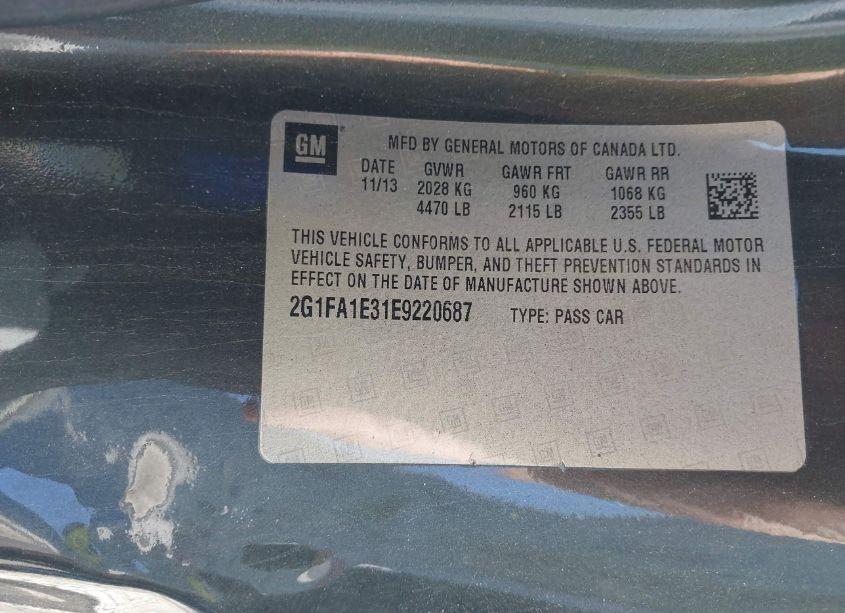 Photo 9 of 2014 Chevrolet Camaro 2LS (VIN 2G1FA1E31E9220687)