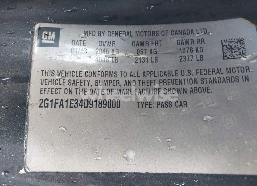 Photo 9 of 2013 Chevrolet Camaro 2LS (VIN 2G1FA1E34D9189000)