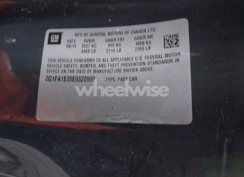 Photo 9 of 2014 Chevrolet Camaro 2LS (VIN 2G1FA1E35E9320999)