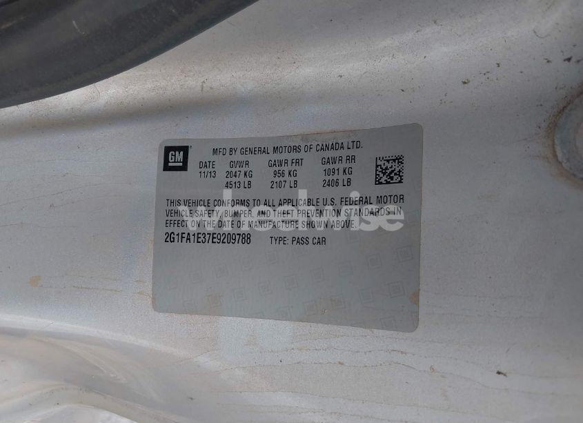 Photo 9 of 2014 Chevrolet Camaro 2LS (VIN 2G1FA1E37E9209788)